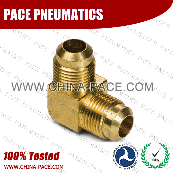 Barstock Flare Elbow SAE 45 Degree Flare Fittings, Brass Pipe Fittings, Brass Air Fittings, Brass SAE 45 Degree Flare Fittings